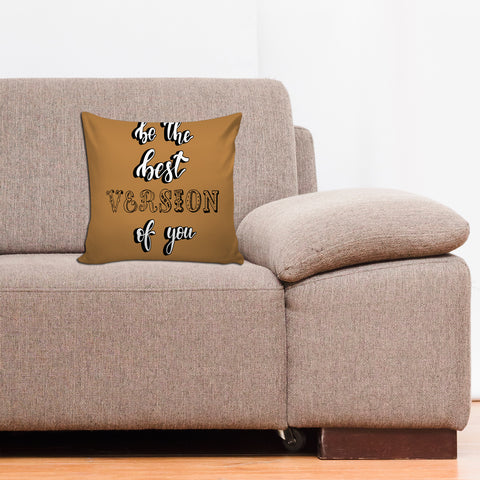 6thCross Printed  Cushion Cover with Inside Filler |be best Cushion | 12" x 12" | Best for Gift