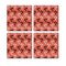 MDF Coasters  4 X 4 INCH |Beautiful Digitally Printed| Set of 4 |warli art white pattern