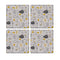 MDF Coasters  4 X 4 INCH |Beautiful Digitally Printed| Set of 4 |116 pattern