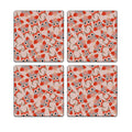 MDF Coasters  4 X 4 INCH |Beautiful Digitally Printed| Set of 4 |385 pattern