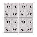 MDF Coasters  4 X 4 INCH |Beautiful Digitally Printed| Set of 4 |64 pattern