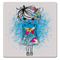 MDF Coasters  4 X 4 INCH |Beautiful Digitally Printed| Set of 4 |GIRL CUSHION pattern