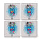 MDF Coasters  4 X 4 INCH |Beautiful Digitally Printed| Set of 4 |GIRL CUSHION pattern