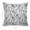 6thCross Printed  Cushion Cover with Inside Filler |abcd Cushion | 12" x 12" | Best for Gift