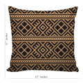6thCross Printed  Cushion Cover with Inside Filler |abstract design 7 d Cushion | 12" x 12" | Best for Gift