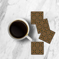 MDF Coasters  4 X 4 INCH |Beautiful Digitally Printed| Set of 4 |abstract design 7 h pattern