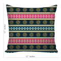 6thCross Printed  Cushion Cover with Inside Filler |abstract design 7 j Cushion | 12" x 12" | Best for Gift