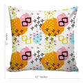 6thCross Printed  Cushion Cover with Inside Filler |abstract design 7 n Cushion | 12" x 12" | Best for Gift