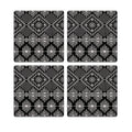 MDF Coasters  4 X 4 INCH |Beautiful Digitally Printed| Set of 4 |abstract design 7 o pattern