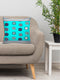 6thCross Printed  Cushion Cover with Inside Filler |abstract design 7 q Cushion | 16" x 16" | Best for Gift