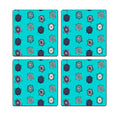 MDF Coasters  4 X 4 INCH |Beautiful Digitally Printed| Set of 4 |abstract design 7 q pattern