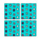 MDF Coasters  4 X 4 INCH |Beautiful Digitally Printed| Set of 4 |abstract design 7 q pattern