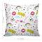 6thCross Printed  Cushion Cover with Inside Filler |abstract design 7 Cushion | 12" x 12" | Best for Gift