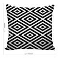 6thCross Printed  Cushion Cover with Inside Filler |abstract design 9 a Cushion | 12" x 12" | Best for Gift