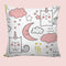 6thCross Printed  Cushion Cover with Inside Filler |abstract pattern 7 Cushion | 12" x 12" | Best for Gift