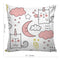 6thCross Printed  Cushion Cover with Inside Filler |abstract pattern 7 Cushion | 12" x 12" | Best for Gift