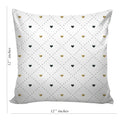 6thCross Printed  Cushion Cover with Inside Filler |abstract pattern love 13 r Cushion | 12" x 12" | Best for Gift