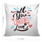 6thCross Printed  Cushion Cover with Inside Filler |all love Cushion | 12" x 12" | Best for Gift
