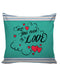 6thCross Printed  Cushion Cover with Inside Filler |all u need is love Cushion | 16" x 16" | Best for Gift