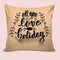 6thCross Printed  Cushion Cover with Inside Filler |all u need love Cushion | 12" x 12" | Best for Gift