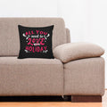 6thCross Printed  Cushion Cover with Inside Filler |all u need Cushion | 12" x 12" | Best for Gift