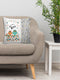 6thCross Printed  Cushion Cover with Inside Filler |all we want Cushion | 16" x 16" | Best for Gift