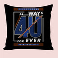 6thCross Printed  Cushion Cover with Inside Filler |always for u Cushion | 12" x 12" | Best for Gift