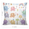 6thCross Printed  Cushion Cover with Inside Filler |animal desogn 13 Cushion | 12" x 12" | Best for Gift