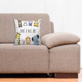 6thCross Printed  Cushion Cover with Inside Filler |animal pattern 7 a Cushion | 12" x 12" | Best for Gift