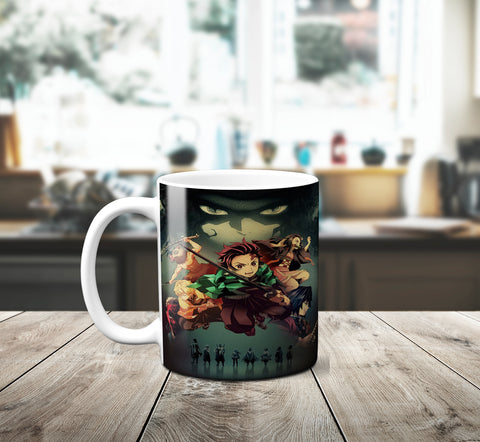 6thCross "anime 2" printed Ceramic Tea and Coffee Mug | 11 Oz | Best Gift for Valentine Birthday  Aniiversary