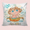 6thCross Printed  Cushion Cover with Inside Filler |aquarius funny Cushion | 12" x 12" | Best for Gift