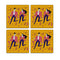 MDF Coasters  4 X 4 INCH |Beautiful Digitally Printed| Set of 4 |artistic pattern 70 pattern