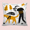 6thCross Printed  Cushion Cover with Inside Filler |artistic pattern 70cc Cushion | 12" x 12" | Best for Gift