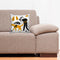 6thCross Printed  Cushion Cover with Inside Filler |artistic pattern 70cc Cushion | 12" x 12" | Best for Gift