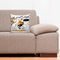 6thCross Printed  Cushion Cover with Inside Filler |artistic pattern 70d Cushion | 12" x 12" | Best for Gift