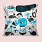 6thCross Printed  Cushion Cover with Inside Filler |artistic pattern 70ff Cushion | 12" x 12" | Best for Gift