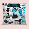 6thCross Printed  Cushion Cover with Inside Filler |artistic pattern 70gg Cushion | 12" x 12" | Best for Gift