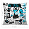 6thCross Printed  Cushion Cover with Inside Filler |artistic pattern 70gg Cushion | 12" x 12" | Best for Gift