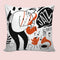 6thCross Printed  Cushion Cover with Inside Filler |artistic pattern 70jj Cushion | 12" x 12" | Best for Gift