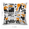 6thCross Printed  Cushion Cover with Inside Filler |artistic pattern 77 Cushion | 12" x 12" | Best for Gift