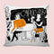 6thCross Printed  Cushion Cover with Inside Filler |artistic pattern 78 Cushion | 12" x 12" | Best for Gift