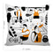 6thCross Printed  Cushion Cover with Inside Filler |artisttic pattern 68 Cushion | 12" x 12" | Best for Gift