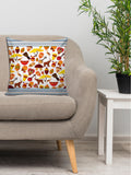 6thCross Printed  Cushion Cover with Inside Filler |assorted pattern Cushion | 16" x 16" | Best for Gift