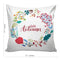 6thCross Printed  Cushion Cover with Inside Filler |autumn wreath Cushion | 12" x 12" | Best for Gift