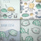 6thCross Printed  Cushion Cover with Inside Filler |baby fish Cushion | 12" x 12" | Best for Gift