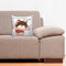 6thCross Printed  Cushion Cover with Inside Filler |baby lion Cushion | 12" x 12" | Best for Gift