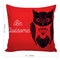 6thCross Printed  Cushion Cover with Inside Filler |be owlsome Cushion | 12" x 12" | Best for Gift