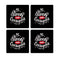 MDF Coasters  4 X 4 INCH |Beautiful Digitally Printed| Set of 4 |be strong pattern
