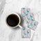MDF Coasters  4 X 4 INCH |Beautiful Digitally Printed| Set of 4 |blue lama pattern