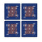 MDF Coasters  4 X 4 INCH |Beautiful Digitally Printed| Set of 4 |brooklyn pattern